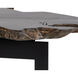 Wyatt 31 X 28 inch Black / Dark Brown Side Table